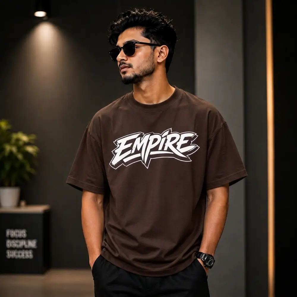প্রিমিয়াম ড্রপ শোল্ডার টি-শার্ট EMPIRE