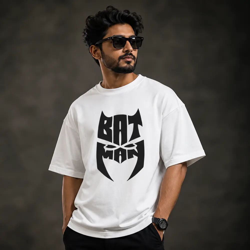 প্রিমিয়াম ড্রপ শোল্ডার টি-শার্ট BATMAN