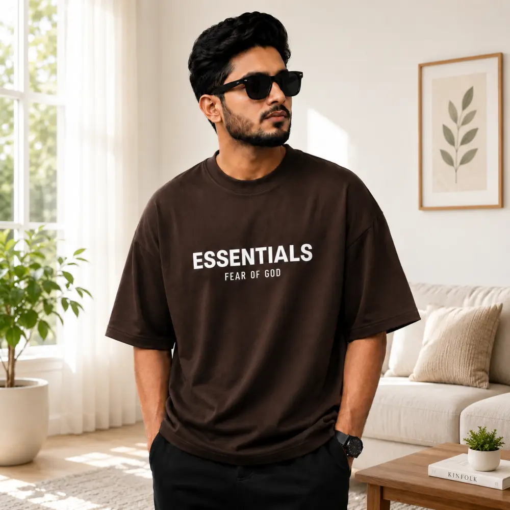 প্রিমিয়াম ড্রপ শোল্ডার টি-শার্ট - ESSENTIAL